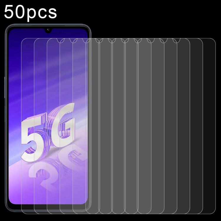 50pcs 0.26mm 9H 2.5D Tempered Glass Film