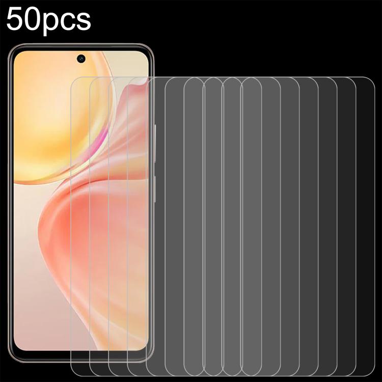 50pcs 0.26mm 9H 2.5D Tempered Glass Film