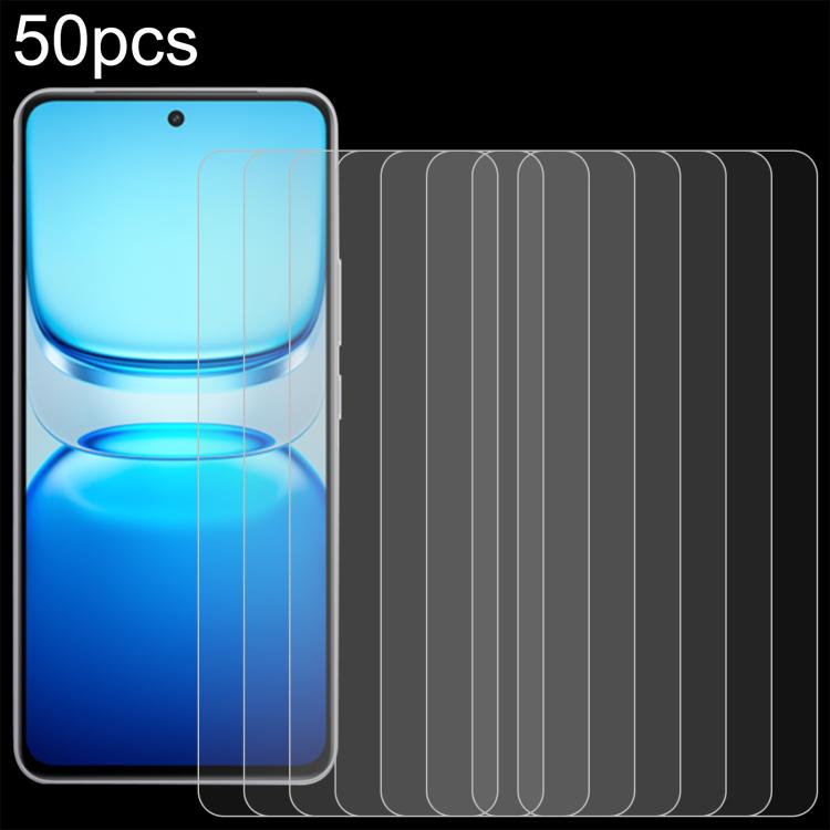 50pcs 0.26mm 9H 2.5D Tempered Glass Film