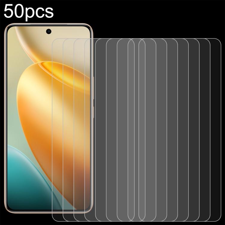 50pcs 0.26mm 9H 2.5D Tempered Glass Film