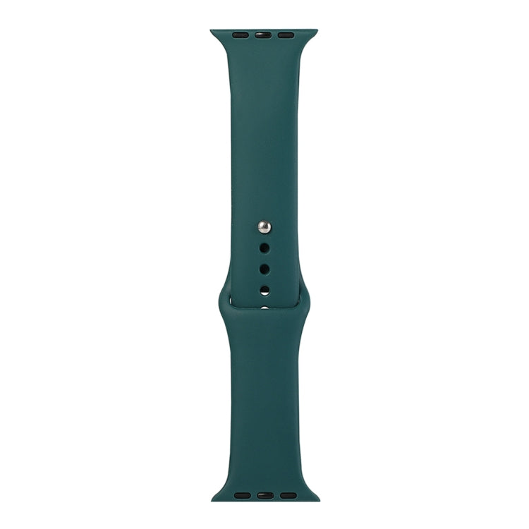 Silicone Watch Replacement Strap, Short Section (Female), For Apple Watch Series 8&7 41mm / SE 2&6&SE&5&4 40mm / 3&2&1 38mm