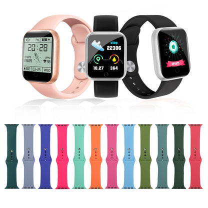 Silicone Watch Replacement Strap, Short Section (Female), For Apple Watch Series 8&7 41mm / SE 2&6&SE&5&4 40mm / 3&2&1 38mm