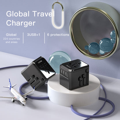 Yesido MC-10 3 USB + Type-C Ports Multi-function Universal Travel Adapter Plug