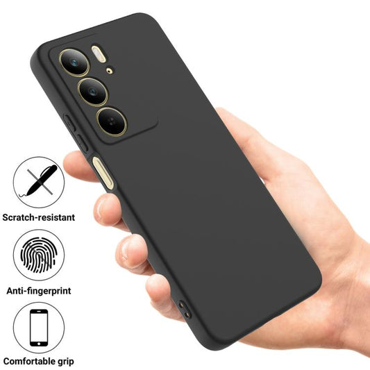 Solid Color Liquid Silicone Dropproof Full Coverage Phone Case, For Realme C75x, For Realme P3 Pro, For Realme P3x, For Realme 14 Pro+, For Realme 14 Pro, For Realme 14x India, For Realme 14x Global, For Realme C75 4G, For Realme GT 7 Pro              ...