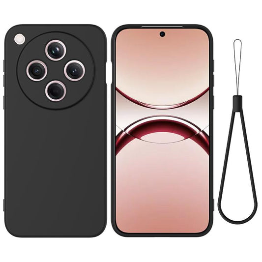 Effenkleurige, valbestendige telefoonhoes van vloeibaar siliconen met volledige dekking, voor OPPO Find X8, OPPO A3x / A5i 4G, OPPO A3 Pro 5G India, OPPO F27 5G, OPPO Reno12 F 5G / 4G / F27, OPPO Reno12 Pro 5G Global, OPPO Reno12 5G Global...
