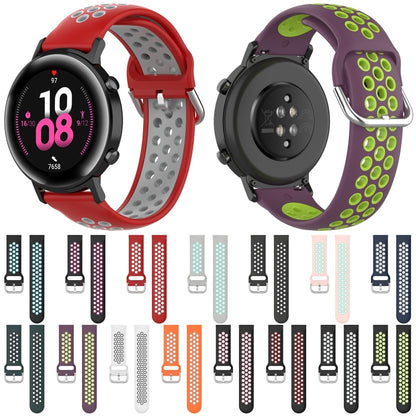 20mm Universal Sports Two Colors Silicone Replacement Strap Watchband
