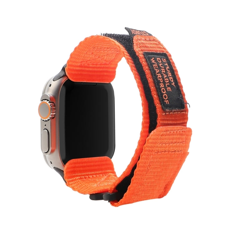 Nylon Two Section Watch Band, For Apple Watch SE 2023 44mm, For Apple Watch Ultra 49mm, For Apple Watch SE 2023 40mm, For Apple Watch 8 41mm, For Apple Watch Ultra 2 49mm, For Apple Watch 8 45mm, For Apple Watch SE 2022 40mm, For Apple Watch 9 45mm    ...