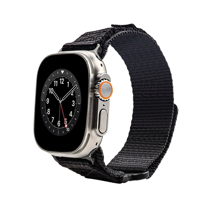 Nylon Two Section Watch Band, For Apple Watch SE 2023 44mm, For Apple Watch Ultra 49mm, For Apple Watch SE 2023 40mm, For Apple Watch 8 41mm, For Apple Watch Ultra 2 49mm, For Apple Watch 8 45mm, For Apple Watch 9 45mm, For Apple Watch SE 2022 40mm����...