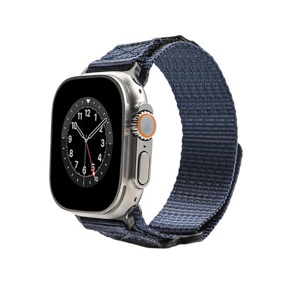 Nylon Two Section Watch Band, For Apple Watch SE 2023 44mm, For Apple Watch Ultra 49mm, For Apple Watch SE 2023 40mm, For Apple Watch 8 41mm, For Apple Watch Ultra 2 49mm, For Apple Watch 8 45mm, For Apple Watch 9 45mm, For Apple Watch SE 2022 40mm����...