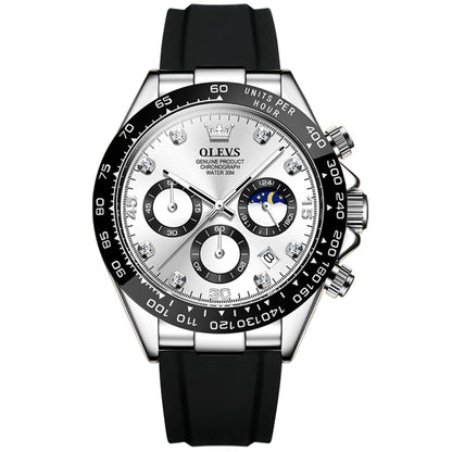Montre à quartz étanche chronographe de sport multifonction OLEVS 2875 pour homme