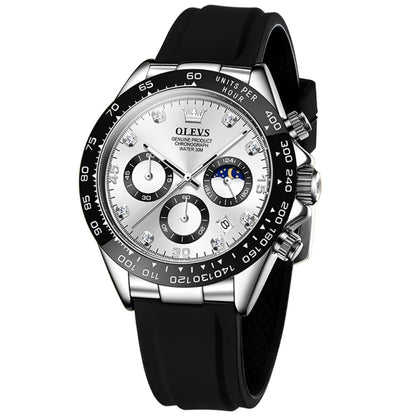 Montre à quartz étanche chronographe de sport multifonction OLEVS 2875 pour homme