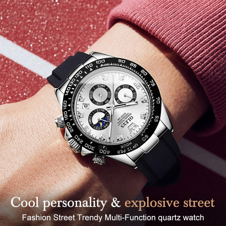 Montre à quartz étanche chronographe de sport multifonction OLEVS 2875 pour homme