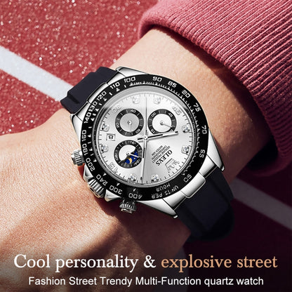 Montre à quartz étanche chronographe de sport multifonction OLEVS 2875 pour homme