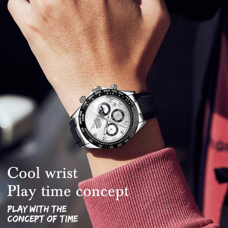Montre à quartz étanche chronographe de sport multifonction OLEVS 2875 pour homme