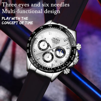 Montre à quartz étanche chronographe de sport multifonction OLEVS 2875 pour homme