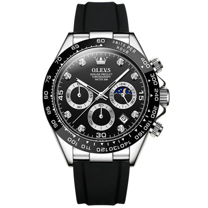 Montre à quartz étanche chronographe de sport multifonction OLEVS 2875 pour homme