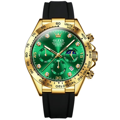 Montre à quartz étanche chronographe de sport multifonction OLEVS 2875 pour homme