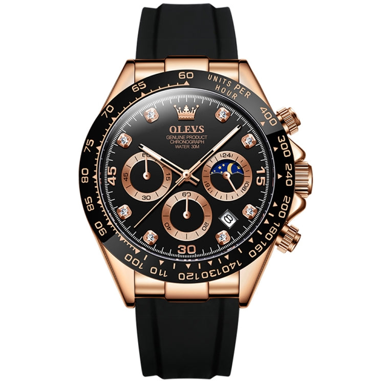 Montre à quartz étanche chronographe de sport multifonction OLEVS 2875 pour homme