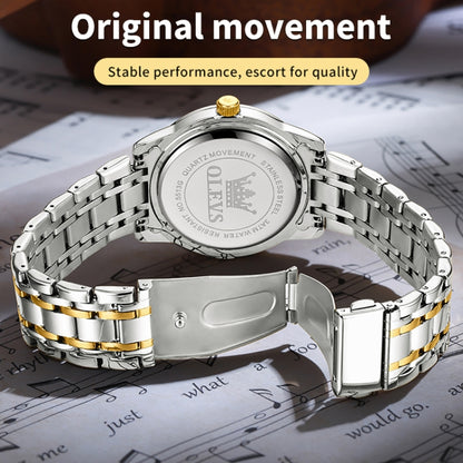 OLEVS 5513 Montre à Quartz Lumineuse Étanche pour Homme d'Affaires