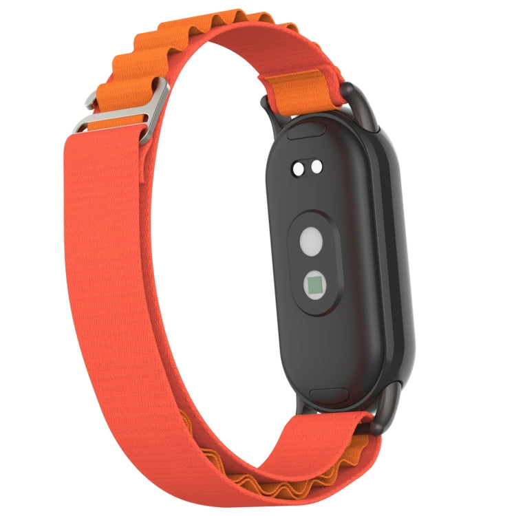 Metal Plug Loop Nylon Watch Band, For Xiaomi Mi Band 8
