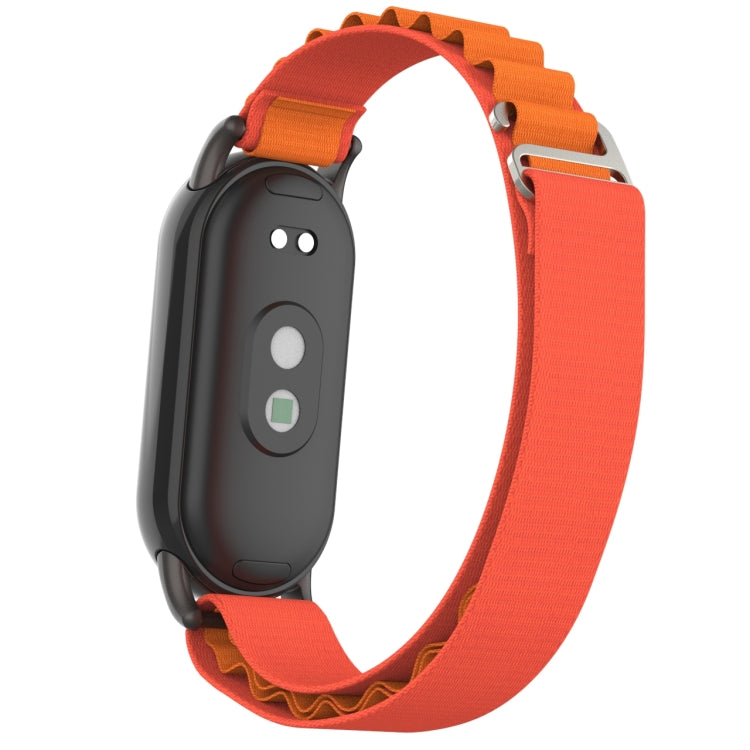 Metal Plug Loop Nylon Watch Band, For Xiaomi Mi Band 8