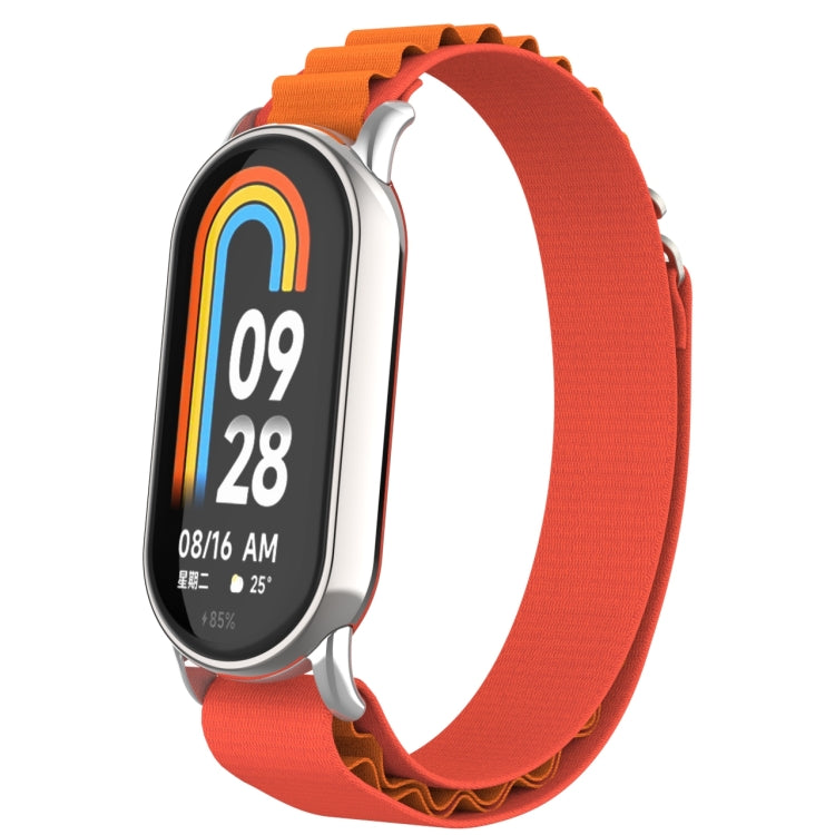 Metal Plug Loop Nylon Watch Band, For Xiaomi Mi Band 8