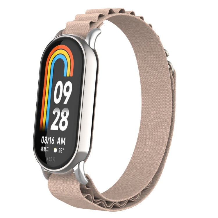 Metal Plug Loop Nylon Watch Band, For Xiaomi Mi Band 8