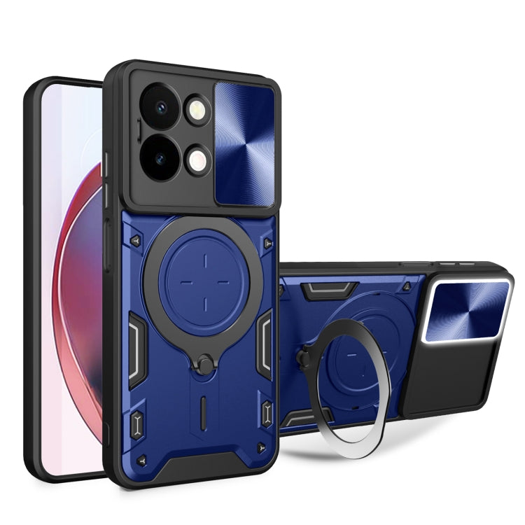 CD Texture Sliding Camshield Magnetic Holder Phone Case, For vivo V30e 5G Global, For vivo Y300 Pro, For vivo iQOO Z9s 5G, For vivo Y28 4G, For vivo Y03 / Y18 / Y18e 4G, For vivo V29e / Y200 5G, For vivo Y36 4G / 5G, For vivo S16 / S16 Pro / V27 5G    ...