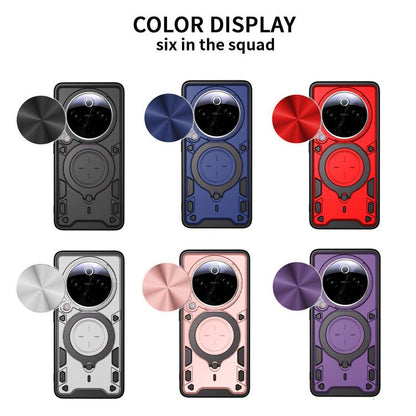 CD Texture Sliding Camshield Magnetic Holder Phone Case