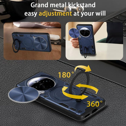 CD Texture Sliding Camshield Magnetic Holder Phone Case