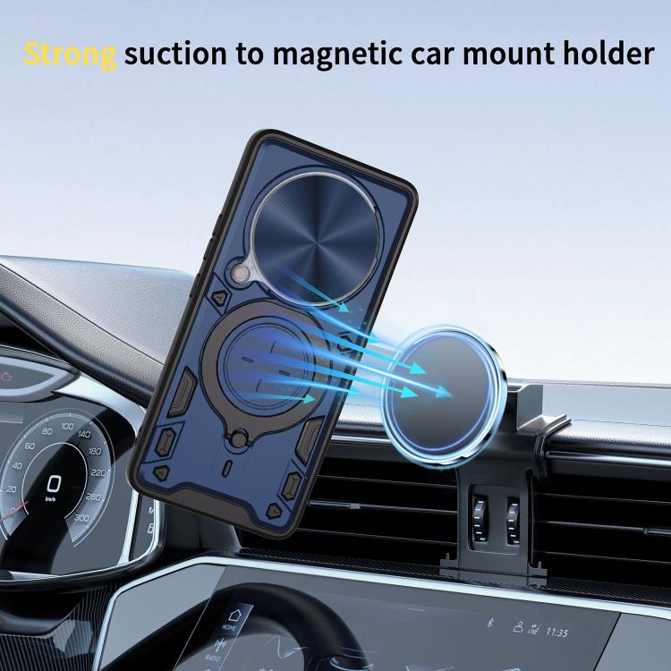 CD Texture Sliding Camshield Magnetic Holder Phone Case