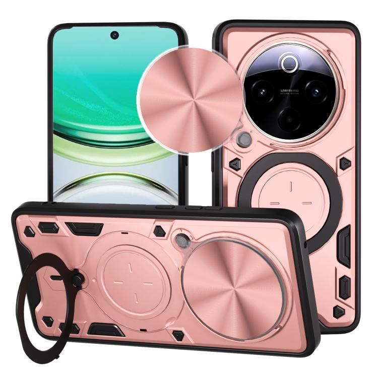CD Texture Sliding Camshield Magnetic Holder Phone Case, For vivo V30e 5G Global, For vivo Y300 Pro, For vivo iQOO Z9s 5G, For vivo Y28 4G, For vivo Y03 / Y18 / Y18e 4G, For vivo V29e / Y200 5G, For vivo Y36 4G / 5G, For vivo S16 / S16 Pro / V27 5G    ...