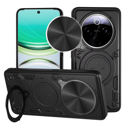 CD Texture Sliding Camshield Magnetic Holder Phone Case