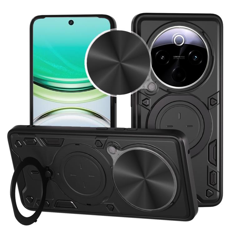 CD Texture Sliding Camshield Magnetic Holder Phone Case, For vivo V30e 5G Global, For vivo Y300 Pro, For vivo iQOO Z9s 5G, For vivo Y28 4G, For vivo Y03 / Y18 / Y18e 4G, For vivo V29e / Y200 5G, For vivo Y36 4G / 5G, For vivo S16 / S16 Pro / V27 5G    ...
