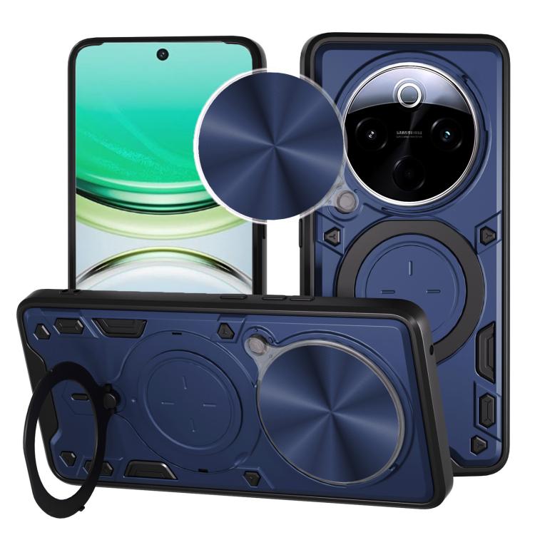 CD Texture Sliding Camshield Magnetic Holder Phone Case