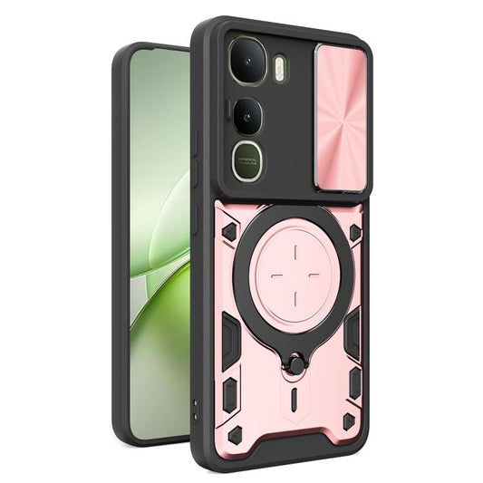 CD Texture Sliding Camshield Magnetic Holder Phone Case