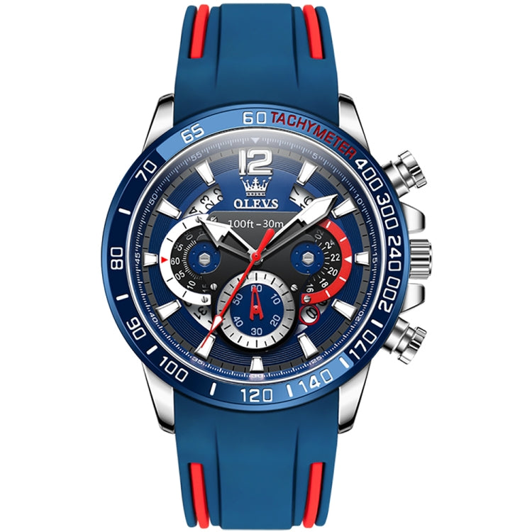 OLEVS 9936 Montre à quartz multifonctionnelle sport étanche pour homme