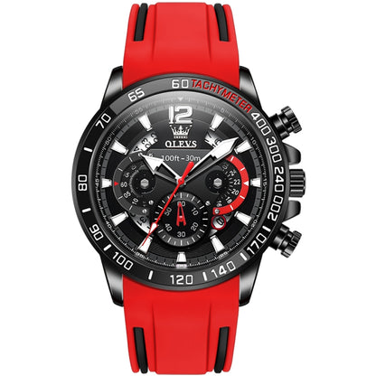 OLEVS 9936 Montre à quartz multifonctionnelle sport étanche pour homme