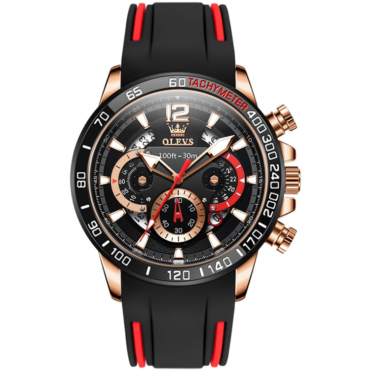 OLEVS 9936 Montre à quartz multifonctionnelle sport étanche pour homme