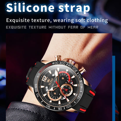 OLEVS 9936 Montre à quartz multifonctionnelle sport étanche pour homme