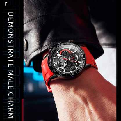 OLEVS 9936 Montre à quartz multifonctionnelle sport étanche pour homme