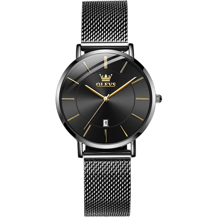 Montre à quartz OLEVS 5869 pour femme, étanche, avec bracelet en acier, style business