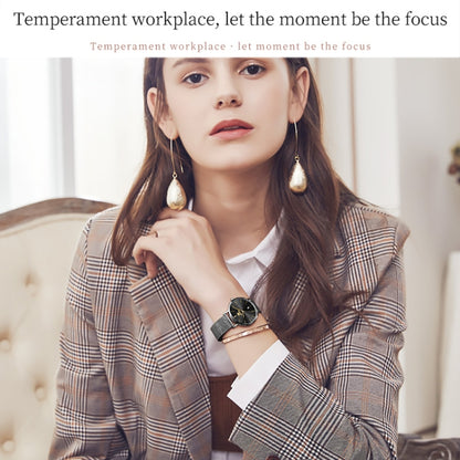 Montre à quartz OLEVS 5869 pour femme, étanche, avec bracelet en acier, style business