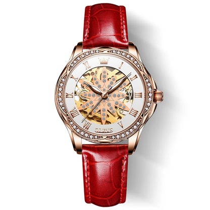 OLEVS 6681 Women Multifunctional Hollow Waterproof Mechanical Watch