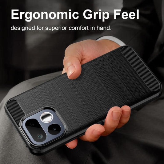 Carbon Fiber Brushed Texture TPU Phone Case, For Realme 16T 5G, For Realme 15 Pro 5G, For Realme 15 5G, For Realme V70S, For Realme V70, For Realme C75x, For Realme 14x India, For Realme 14x 5G, For Realme V60 Pro, For Realme C75, For Realme GT 7 Pro  ...