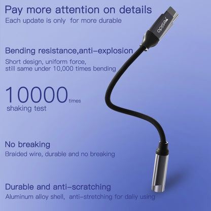 Yesido YAU19 Type-C to 3.5mm Audio Adapter Cable