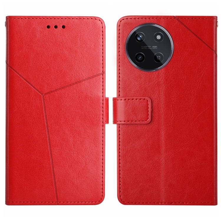 HT01 Y-shaped Pattern Flip Leather Phone Case, For Realme 12 Pro/12 Pro+ Global, For Realme C67 4G, For Realme 11 5G Global, For Realme C53, For Realme 11 4G Global, For Realme C65 4G