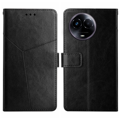 HT01 Y-shaped Pattern Flip Leather Phone Case, For Realme 12 Pro/12 Pro+ Global, For Realme C67 4G, For Realme 11 5G Global, For Realme C53, For Realme 11 4G Global, For Realme C65 4G