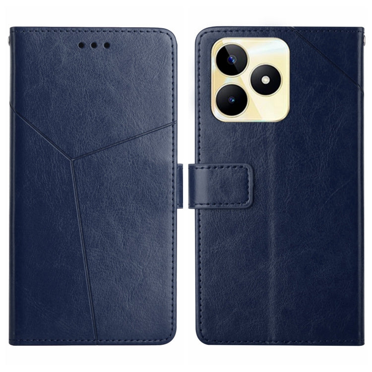 HT01 Y-shaped Pattern Flip Leather Phone Case, For Realme 12 Pro/12 Pro+ Global, For Realme C67 4G, For Realme 11 5G Global, For Realme C53, For Realme 11 4G Global, For Realme C65 4G