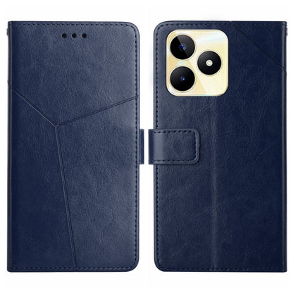 HT01 Y-shaped Pattern Flip Leather Phone Case, For Realme 12 Pro/12 Pro+ Global, For Realme C67 4G, For Realme 11 5G Global, For Realme C53, For Realme 11 4G Global, For Realme C65 4G